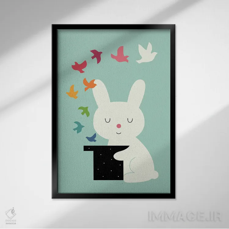 تابلو جادوی صلح اثر اندی وستفِیس - نمای قابدار مشکی