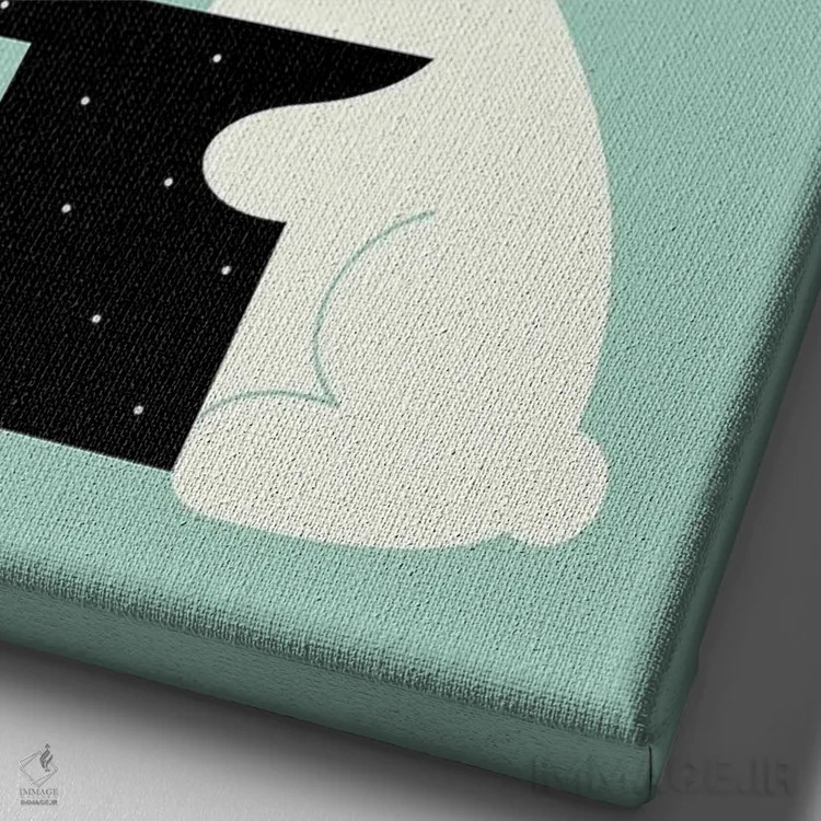 تابلو جادوی صلح اثر اندی وستفِیس - نمای نزدیک بافت بوم