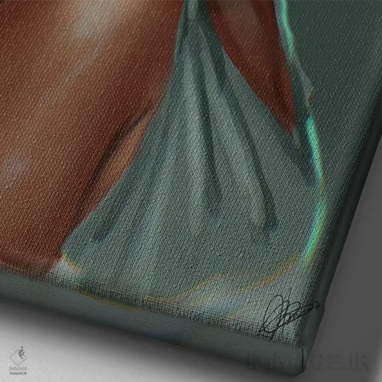 تابلو چارلی اثر آماندا وایتهرست - نمای نزدیک بافت بوم