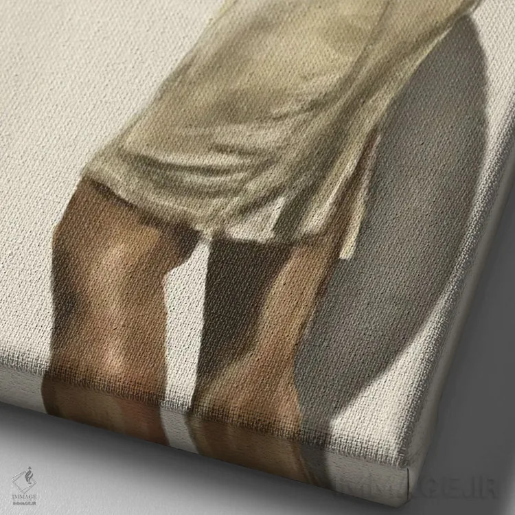 تابلو پاییز داغ اثر آماندا وایتهرست - نمای نزدیک بافت بوم