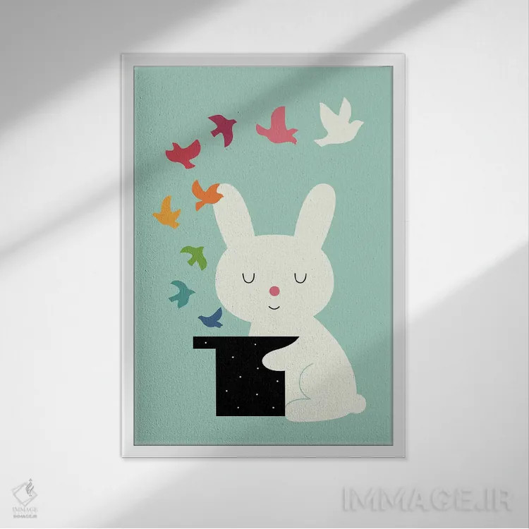 تابلو جادوی صلح اثر اندی وستفِیس - نمای قابدار سفید