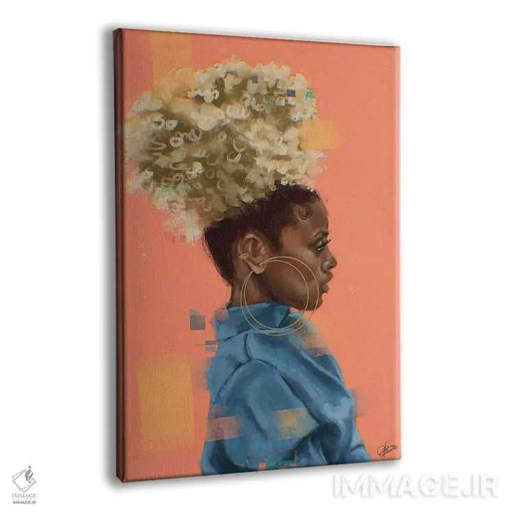 تابلو پوف بور (مدل مو) اثر آماندا وایتهرست - نمای پرسپکتیو محصول