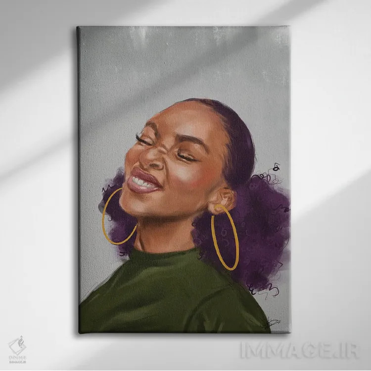 تابلو رضایت اثر آماندا وایتهرست - نمای روبهرو روی دیوار