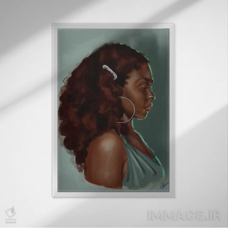 تابلو چارلی اثر آماندا وایتهرست - نمای قابدار سفید