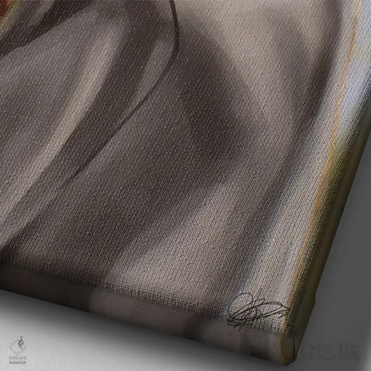 تابلو نگاه به گذشته اثر آماندا وایتهرست - نمای نزدیک بافت بوم