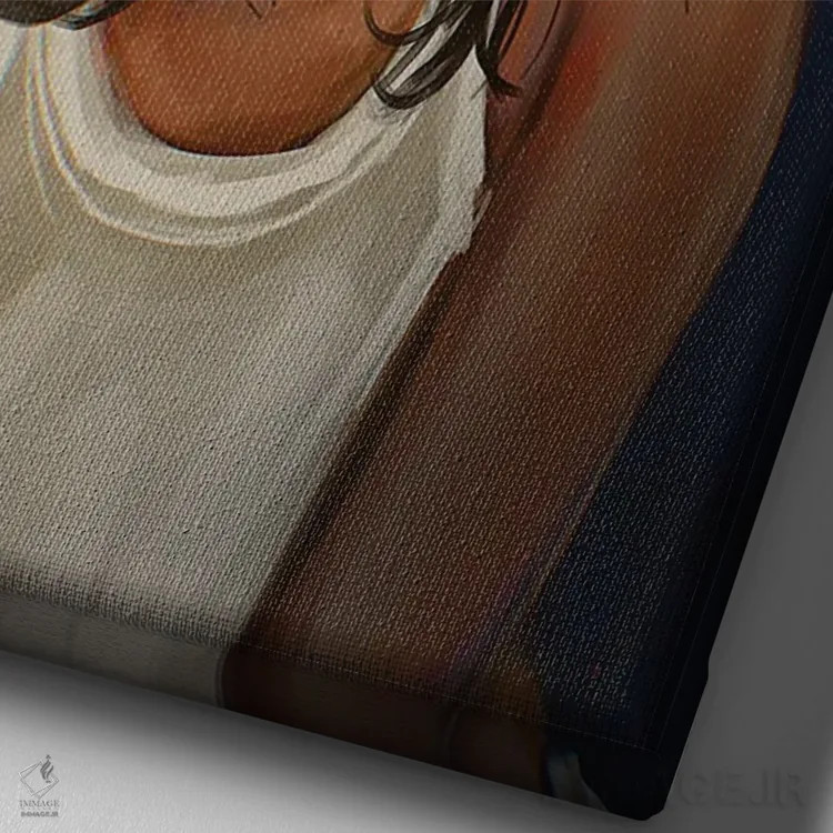 تابلو باشگاه عشق اثر آماندا وایتهرست - نمای نزدیک بافت بوم