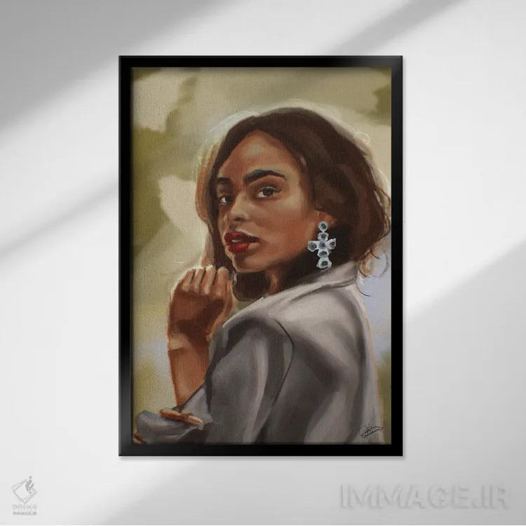 تابلو نگاه به گذشته اثر آماندا وایتهرست - نمای قابدار مشکی