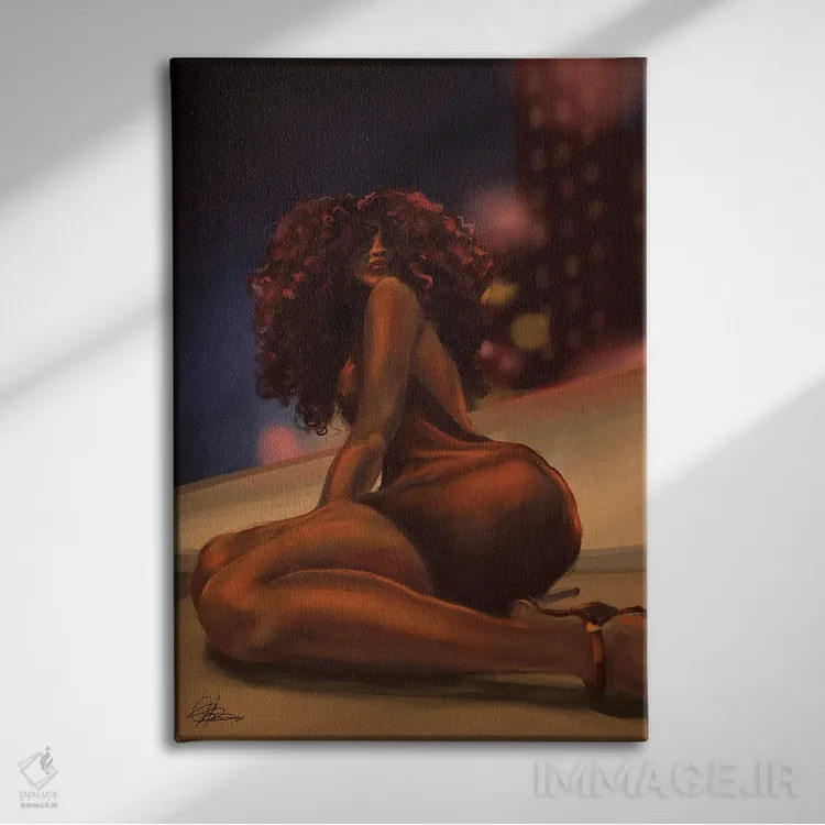 تابلو مهمانی روی پشتبام اثر آماندا وایتهرست - نمای روبهرو روی دیوار