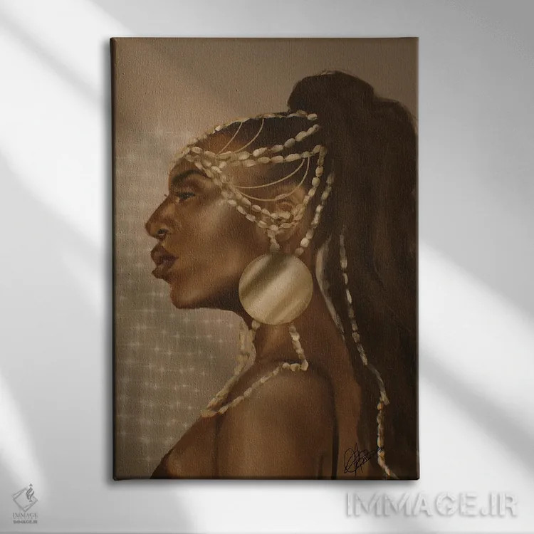 تابلو عشق طلایی اثر آماندا وایتهرست - نمای روبهرو روی دیوار