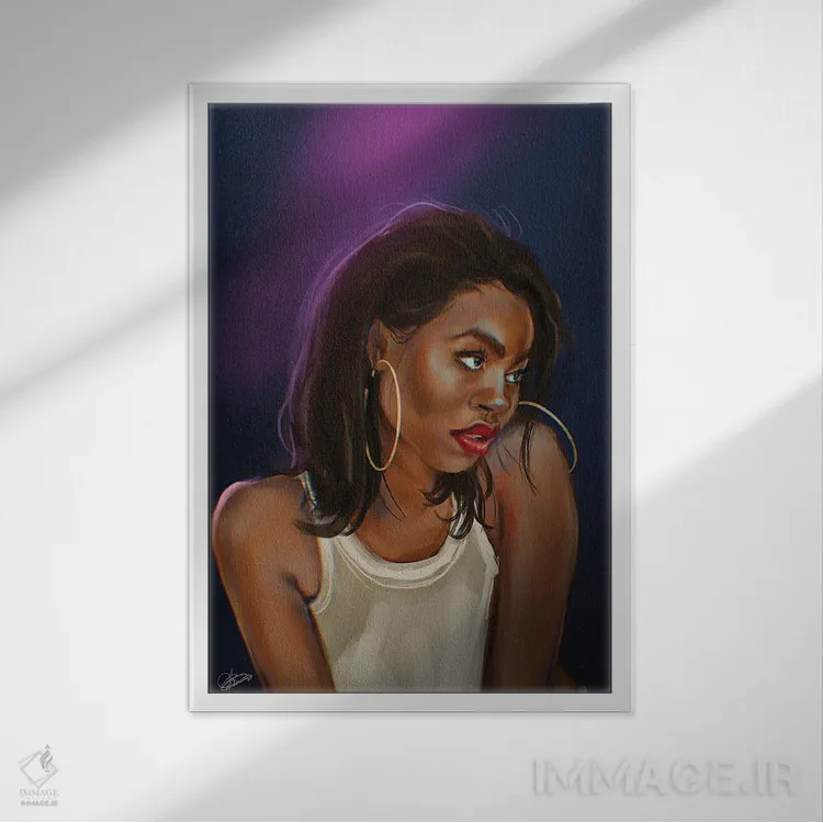 تابلو باشگاه عشق اثر آماندا وایتهرست - نمای قابدار سفید