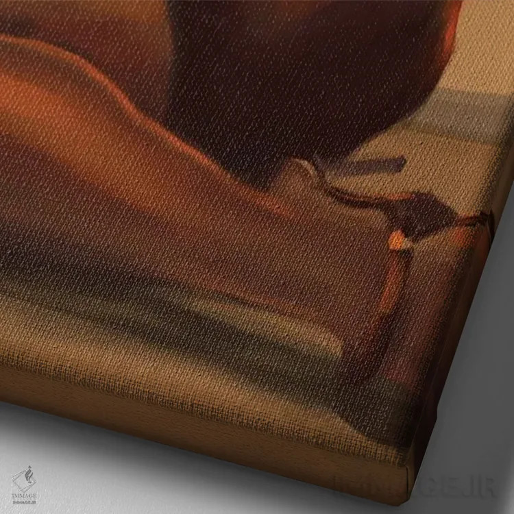 تابلو مهمانی روی پشتبام اثر آماندا وایتهرست - نمای نزدیک بافت بوم