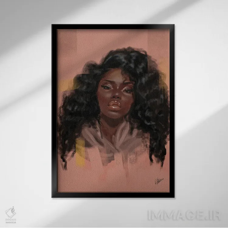 تابلو توت سیاه (میوه) اثر آماندا وایتهرست - نمای قابدار مشکی