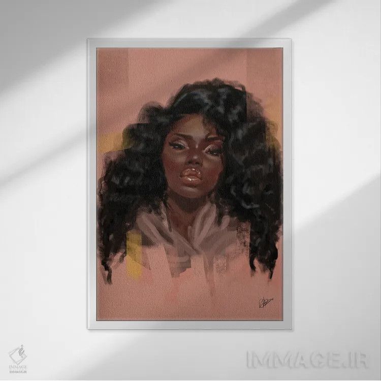 تابلو توت سیاه (میوه) اثر آماندا وایتهرست - نمای قابدار سفید