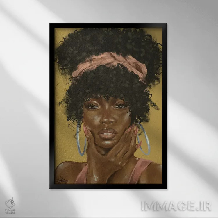 تابلو نسیم تابستانی اثر آماندا وایتهرست - نمای قابدار مشکی