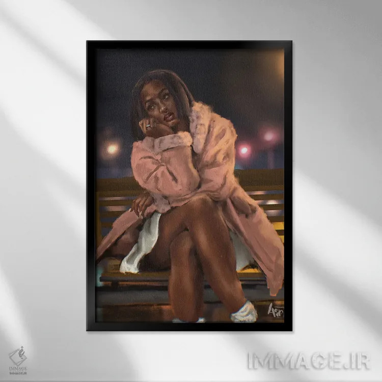 تابلو درون اثر آماندا وایتهرست - نمای قابدار مشکی