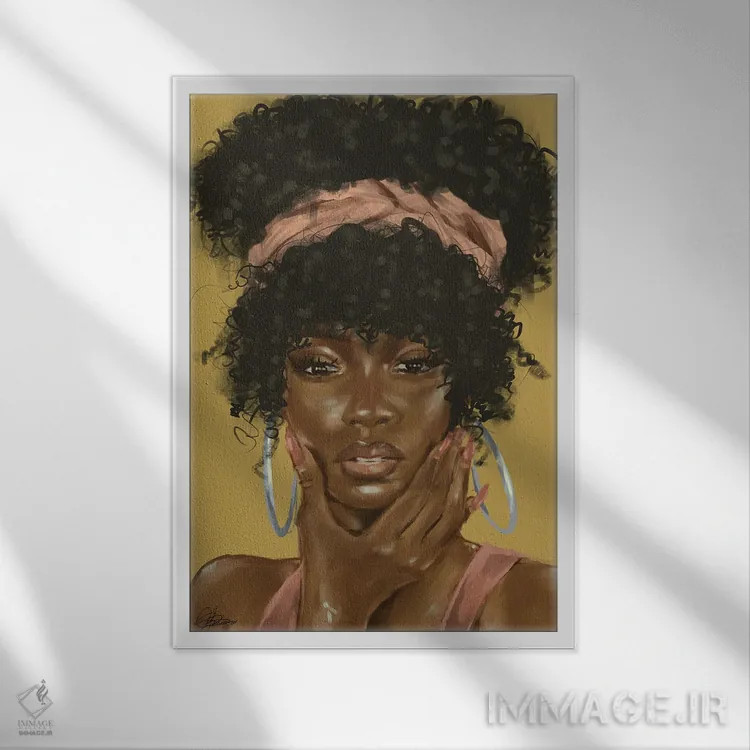 تابلو نسیم تابستانی اثر آماندا وایتهرست - نمای قابدار سفید