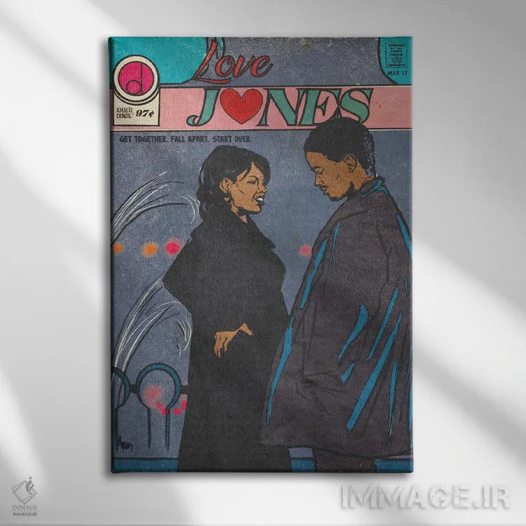 تابلو عشق جونز II (دوم) اثر آماندا وایتهرست - نمای روبهرو روی دیوار