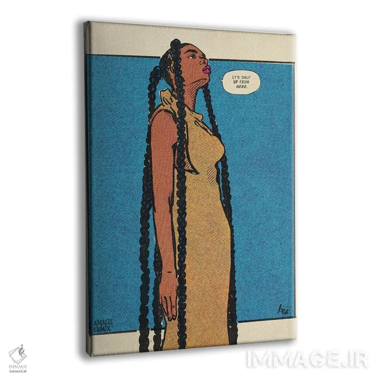 تابلو بالا از اینجا (امیسی کمیک) اثر آماندا وایتهرست - نمای پرسپکتیو محصول