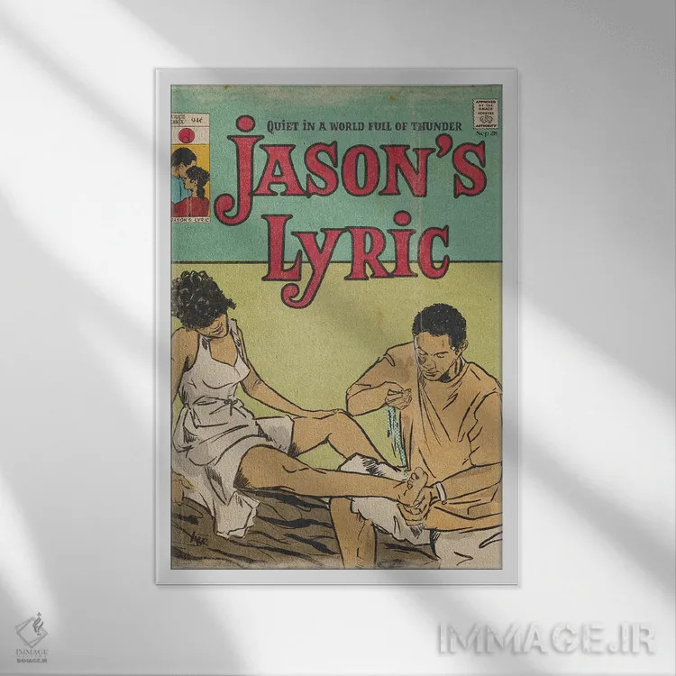 تابلو ترانه جیسون اثر آماندا وایتهرست - نمای قابدار سفید