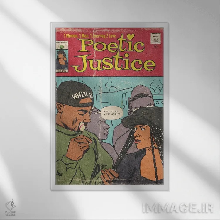 تابلو عدالت شاعرانه اثر آماندا وایتهرست - نمای قابدار سفید