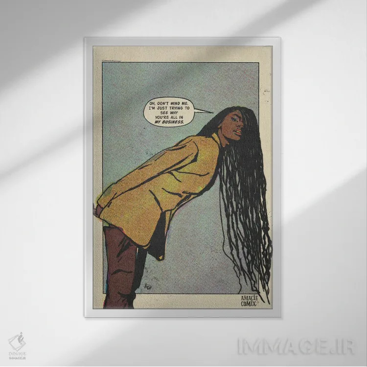 تابلو کسبوکار من (امیسی کمیک) اثر آماندا وایتهرست - نمای قابدار سفید