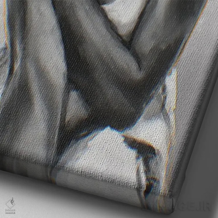 تابلو موقتی اثر آماندا وایتهرست - نمای نزدیک بافت بوم