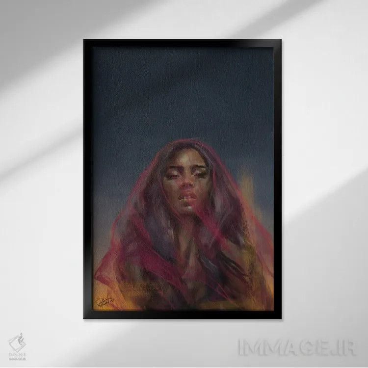 تابلو بیش از اندازه کافی اثر آماندا وایتهرست - نمای قابدار مشکی