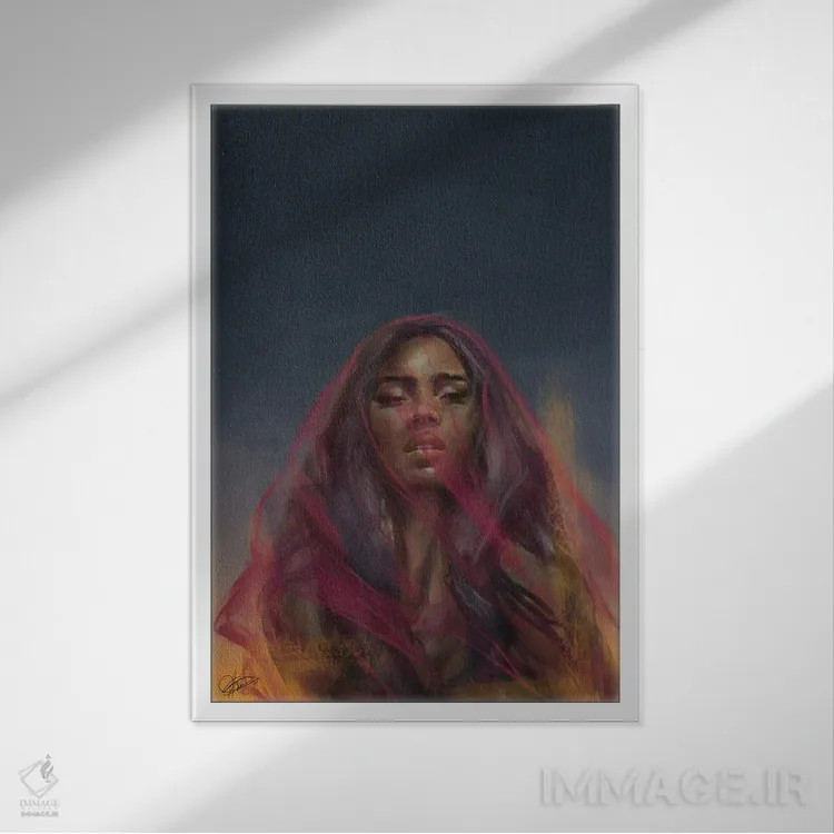 تابلو بیش از اندازه کافی اثر آماندا وایتهرست - نمای قابدار سفید