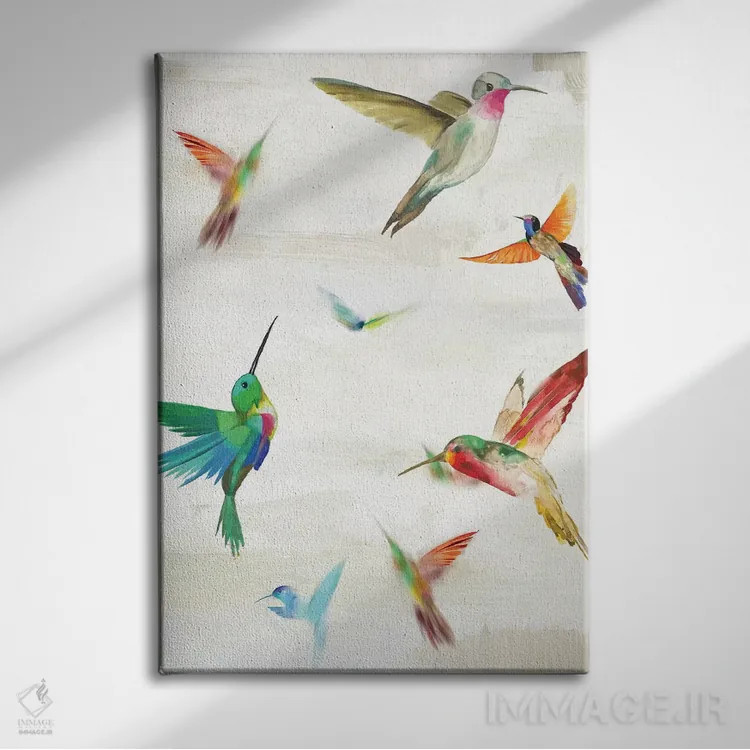 تابلو زمزمه I اثر ایمی ویلسون - نمای روبهرو روی دیوار