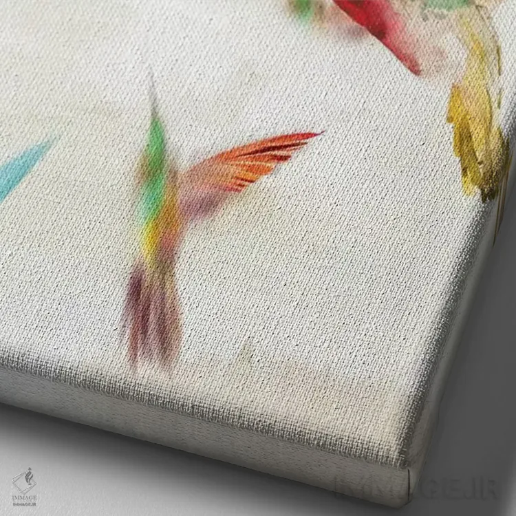 تابلو زمزمه I اثر ایمی ویلسون - نمای نزدیک بافت بوم