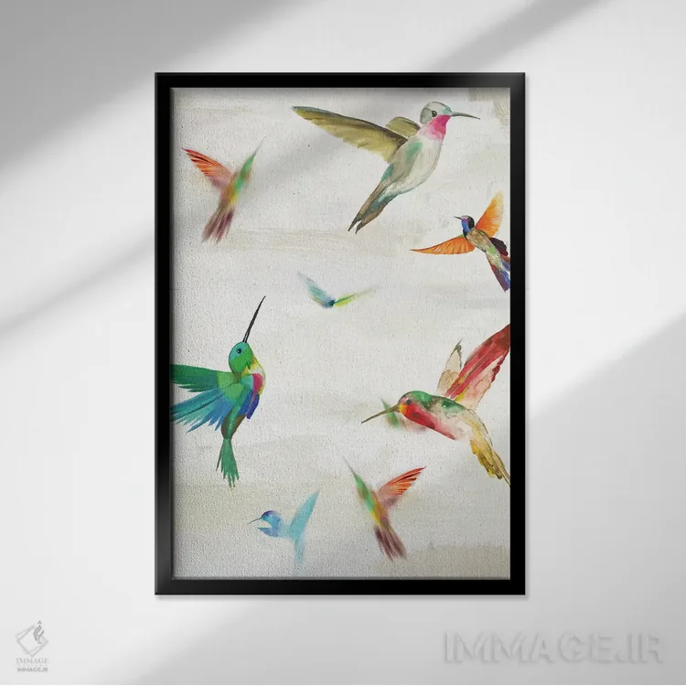 تابلو زمزمه I اثر ایمی ویلسون - نمای قابدار مشکی