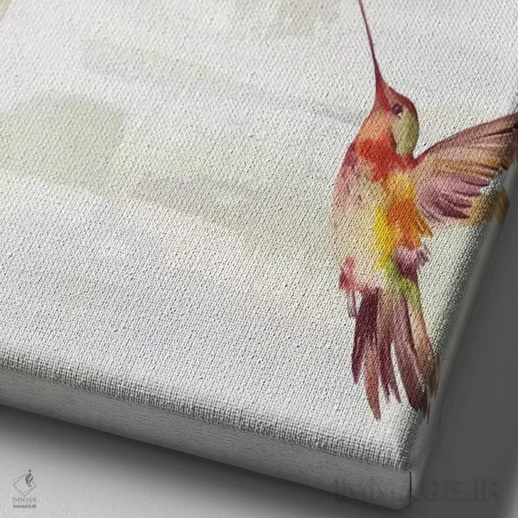 تابلو زمزمه II اثر ایمی ویلسون - نمای نزدیک بافت بوم