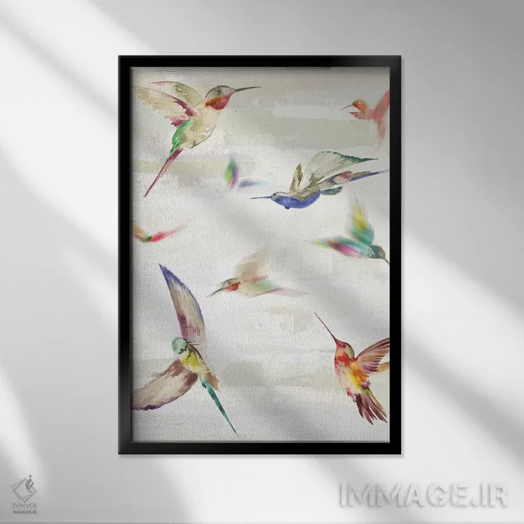 تابلو زمزمه II اثر ایمی ویلسون - نمای قابدار مشکی