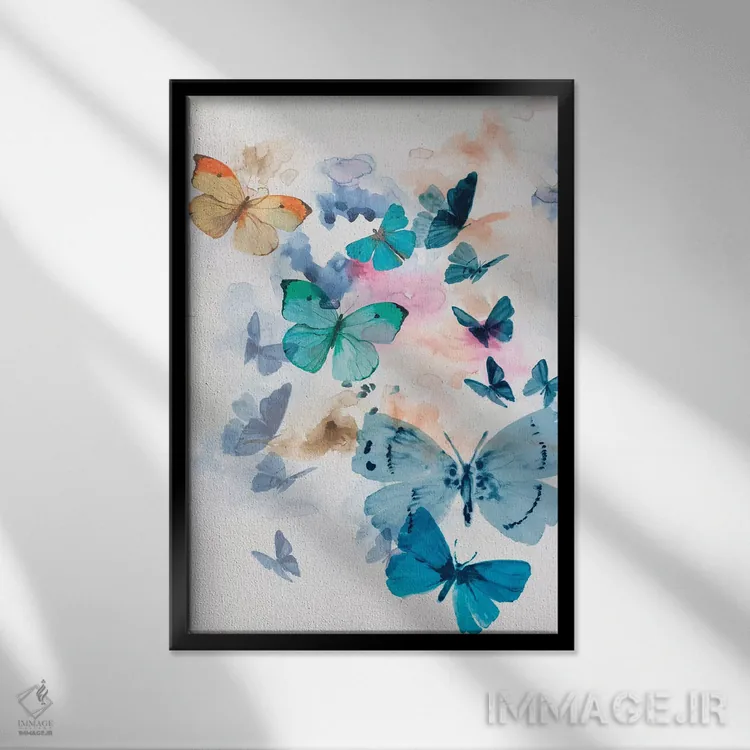 تابلو پرواز کن اثر ایمی ویلسون - نمای قابدار مشکی