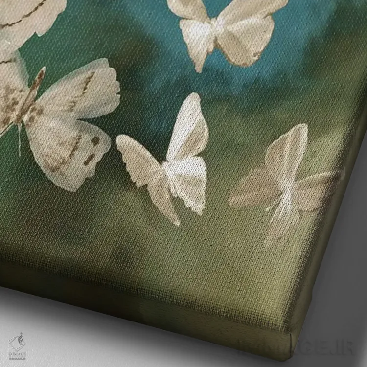 تابلو لاپوتا (نام خاص؛ قلعهای در آسمان) اثر ایمی ویلسون - نمای نزدیک بافت بوم