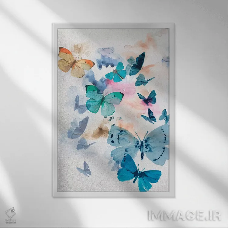 تابلو پرواز کن اثر ایمی ویلسون - نمای قابدار سفید