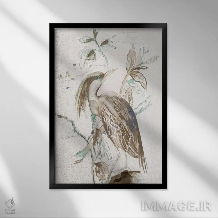 تابلو سایهٔ غروب اثر ایمی ویلسون - نمای قابدار مشکی