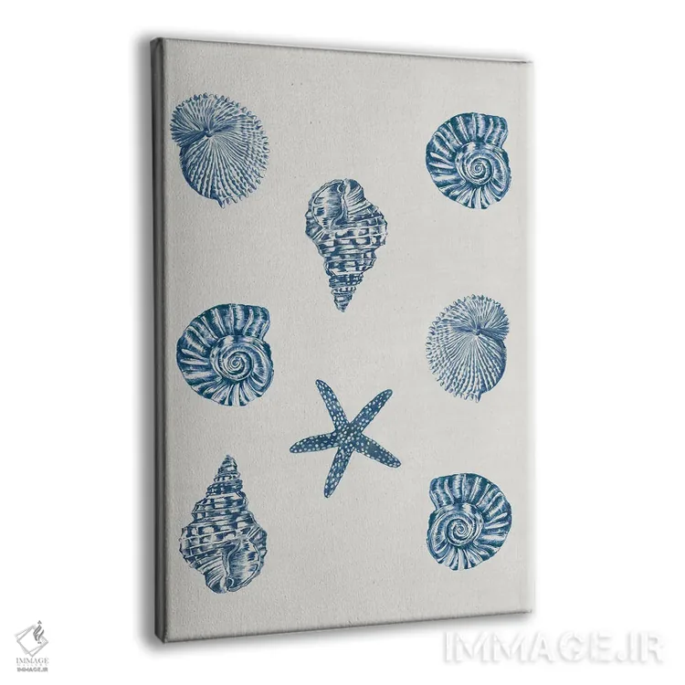 تابلو صدفهای نیلی اثر ایمی ویلسون - نمای پرسپکتیو محصول