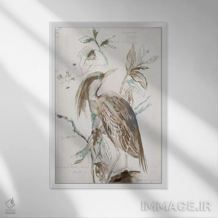 تابلو سایهٔ غروب اثر ایمی ویلسون - نمای قابدار سفید