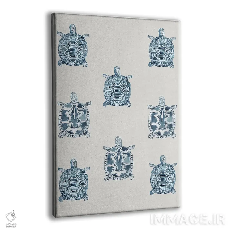 تابلو لاکپشتهای نیلی اثر ایمی ویلسون - نمای پرسپکتیو محصول