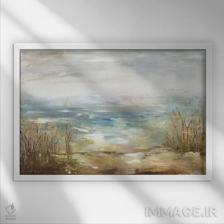 تابلو سواحل جداشده اثر ایمی ویلسون - نمای قابدار سفید