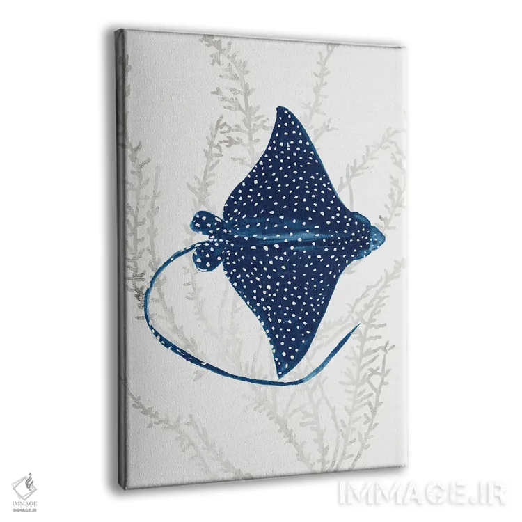 تابلو رِی ماهی آبی I (مانتا) اثر ایمی ویلسون - نمای پرسپکتیو محصول