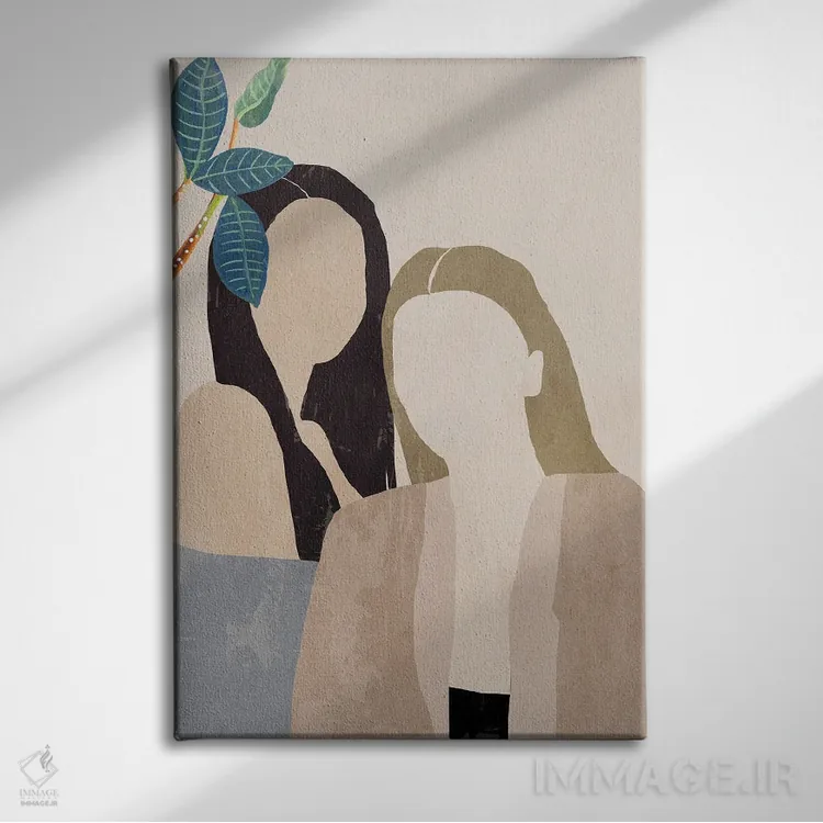 تابلو برگهای انبوه I اثر ایمی ویلسون - نمای روبهرو روی دیوار