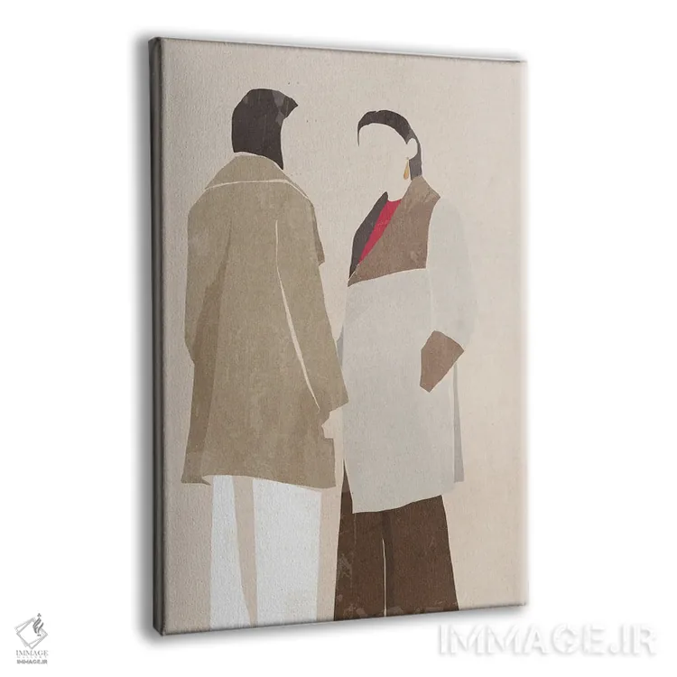 تابلو زن با روسری II اثر ایمی ویلسون - نمای پرسپکتیو محصول