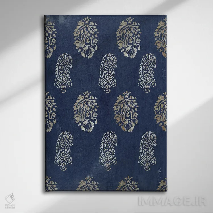 تابلو رویاهای داماسک II (نقش پارچهای) اثر ایمی ویلسون - نمای روبهرو روی دیوار