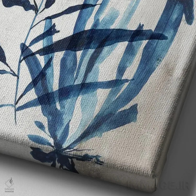 تابلو گیاه مرجانی I اثر ایمی ویلسون - نمای نزدیک بافت بوم