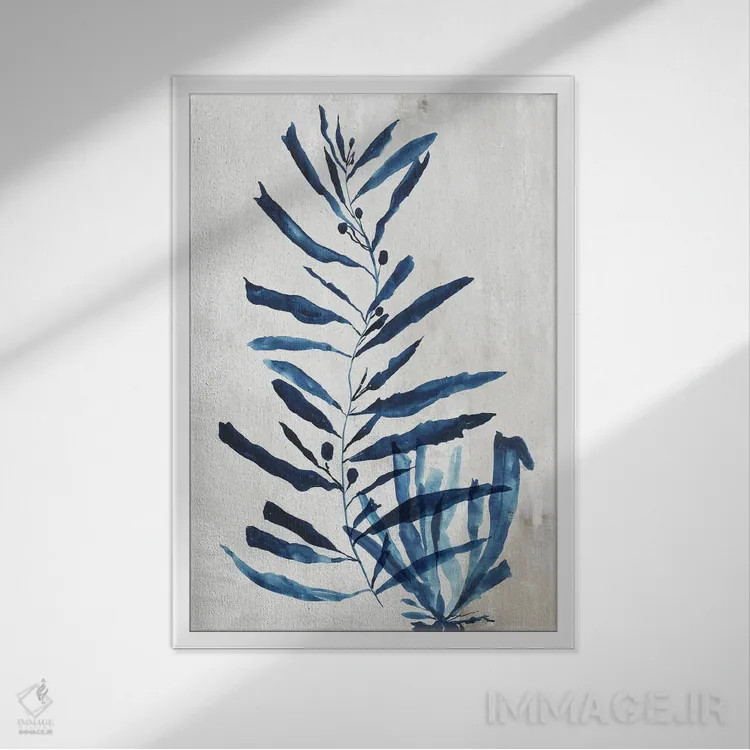 تابلو گیاه مرجانی I اثر ایمی ویلسون - نمای قابدار سفید