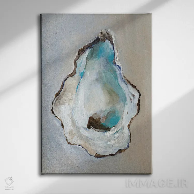 تابلو نجواهای دریایی I اثر ایمی ویلسون - نمای روبهرو روی دیوار