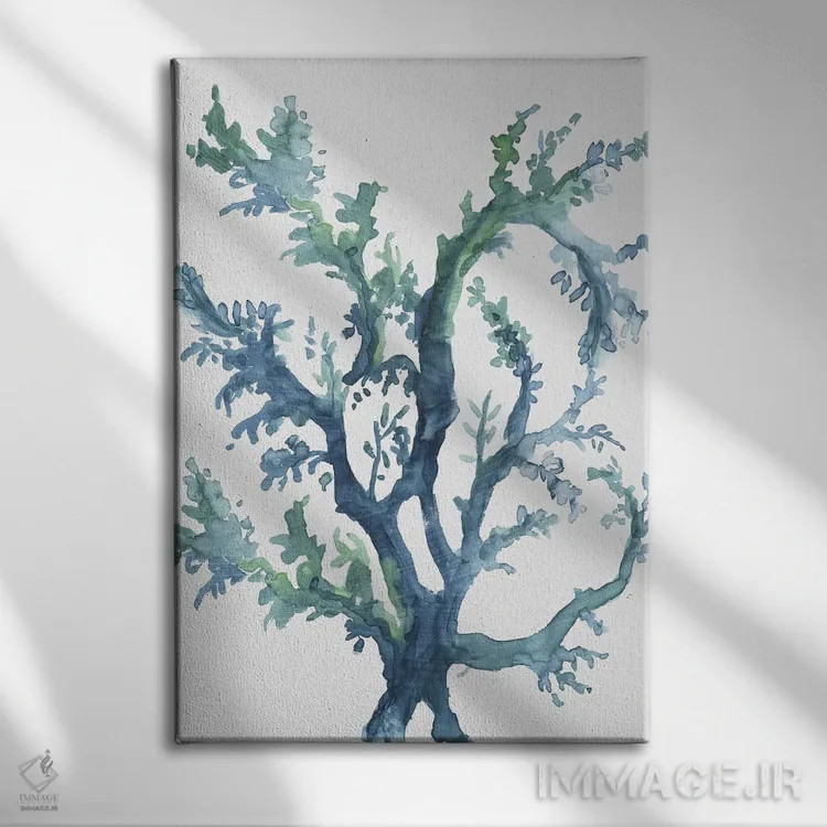 تابلو رویای صخرههای مرجانی II اثر ایمی ویلسون - نمای روبهرو روی دیوار