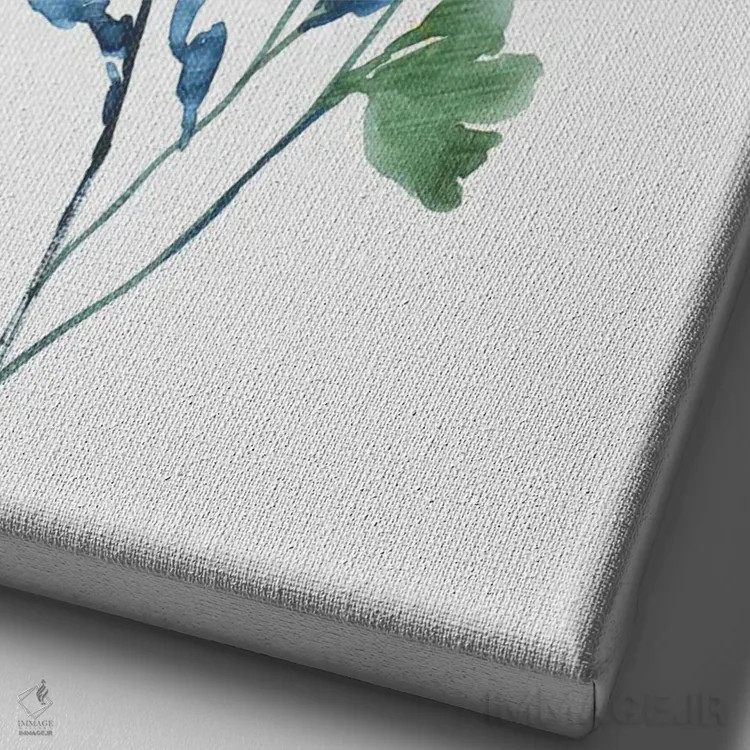 تابلو رویای صخرههای مرجانی I اثر ایمی ویلسون - نمای نزدیک بافت بوم